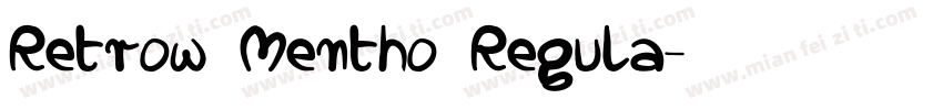 Retrow Mentho Regula字体转换